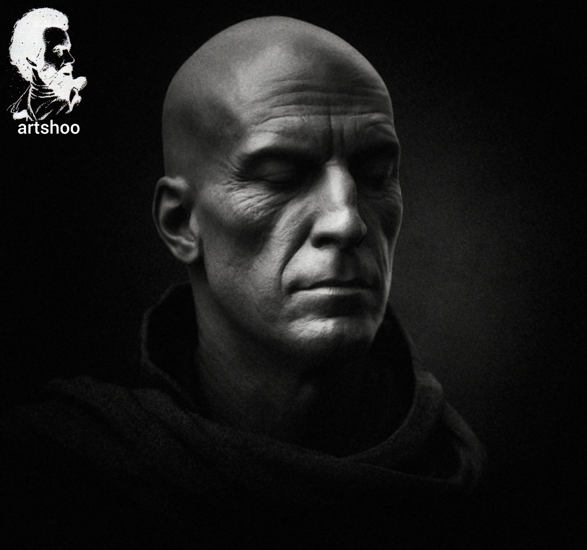 مدل پرتره سیاه قلم